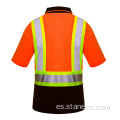 CLASS-3 Trabajo de alta visibilidad Seguridad reflectante Camisa de alta visibilidad
